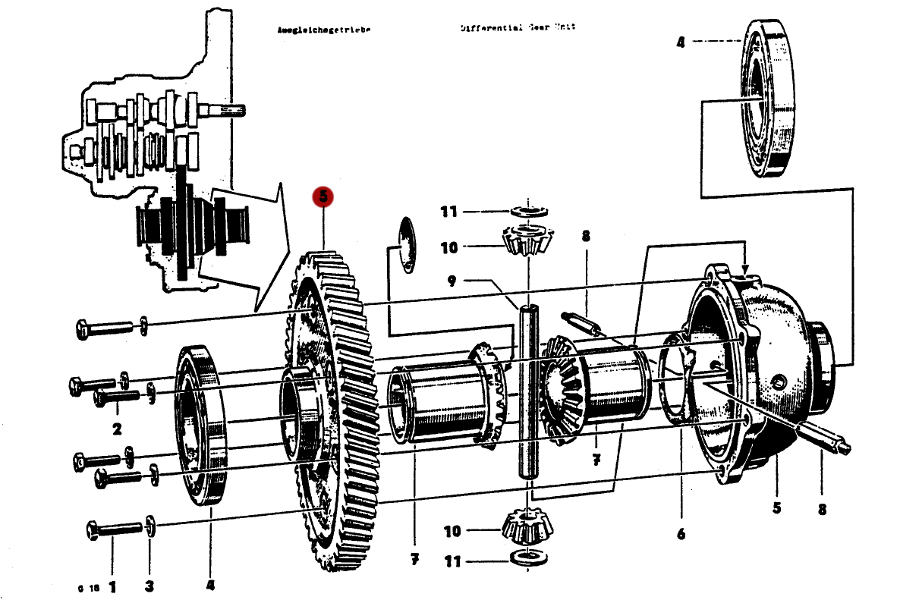 Ausgleichsgehäuse vollständig für Trabant 601