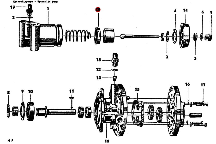 Manschette für Kupplungszylinder am Hycomat, Trabant 601, original